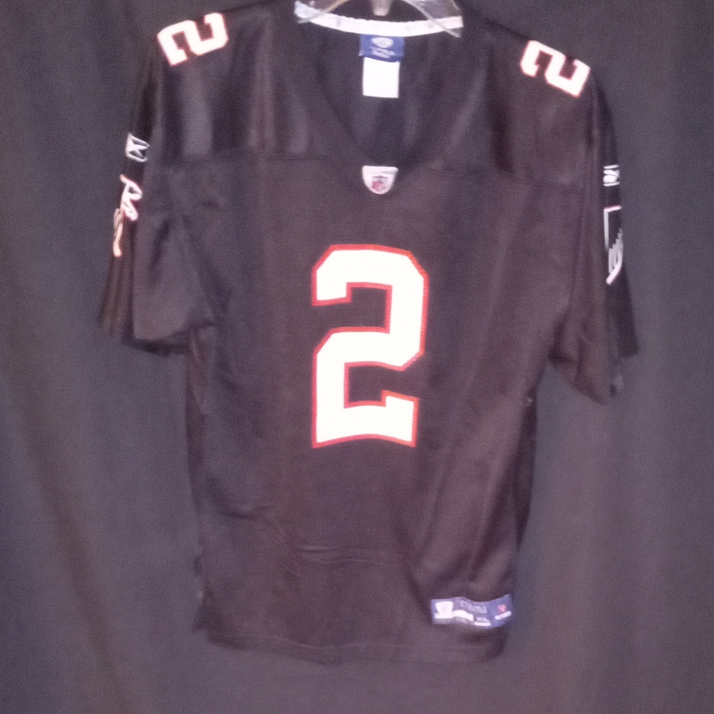 Reebok Matt Ryan #2 Atlanta Falcons Black And Red Boys Jersey.